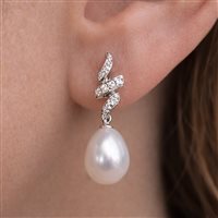 Ohrringe Comete Dame in Weißgold Perla ORP401 - ORP401